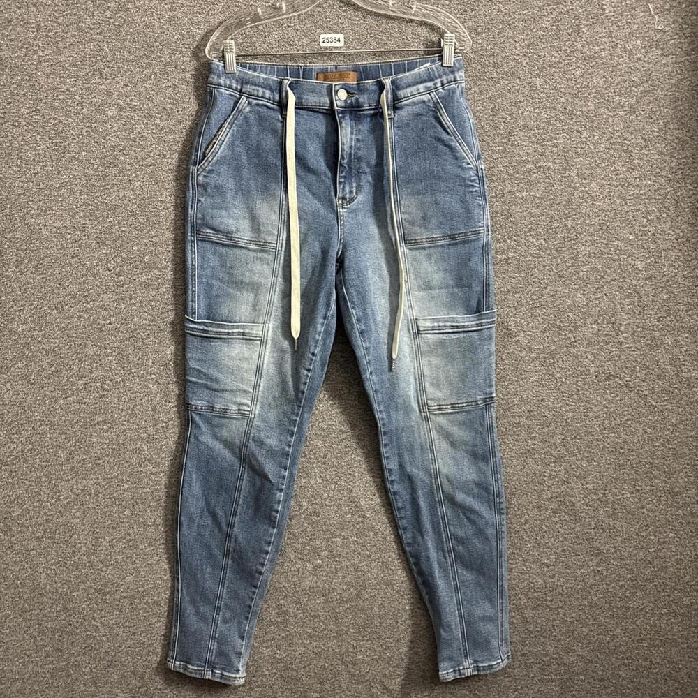 Judy Blue Women's Size 11/30 Stretch Denim Cargo Pocket Jogger Pants